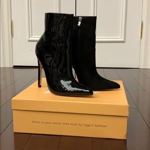 Public Desire Heeled Black Boots 🖤